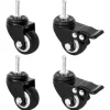 Hjul till odlingslåda 4 st svart 8x3,5x8 cm järn