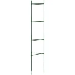 Hållbar tomatbur av stål - Justerbart stöd för växter | Färg: Grön | Storlek: 154 cm | 6 st
