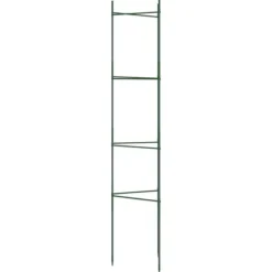 Hållbar tomatbur av stål - Justerbart stöd för växter | Färg: Grön | Storlek: 154 cm | 6 st