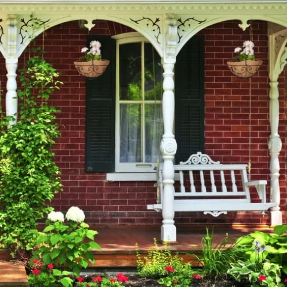 Hängande korgset, 48x31 cm, Svart, Natur