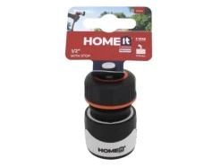 HOME It Garden Premium slangkoppling med stopp 1/2"