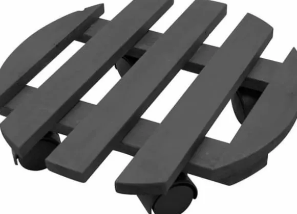 HOME It® krukkevogn sort træ Ø30 cm