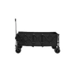 Hopfällbar extra rymlig vagn med terränghjul, 300L kapacitet och dryckeshållare – klarar 100 kg – svart