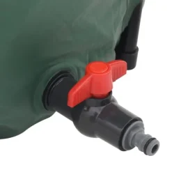 Hopfällbar regntunna med kran - Vattenbesparande lösning | Volym: 1000 L | Färg: Grå