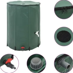 Hopfällbar Regnvattentank 250 L