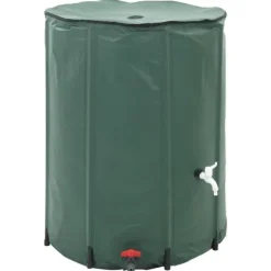 Hopfällbar Regnvattentank 250 L med reningsfilter | Färg: Grön | Storlek: 250 L