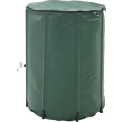 Hopfällbar Regnvattentank 250 L med reningsfilter | Färg: Grön | Storlek: 250 L