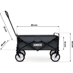 Hopfällbar transportvagn 80L Humberg HM-511
