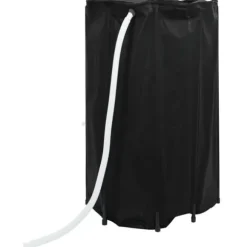 Hopfällbar vattentank med kran 500 L PVC - Slitstark och väderbeständig | Färg: Grön | Storlek: 500 L