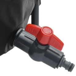 Hopfällbar vattentank med kran 500 L PVC - Slitstark och väderbeständig | Färg: Grön | Storlek: 500 L