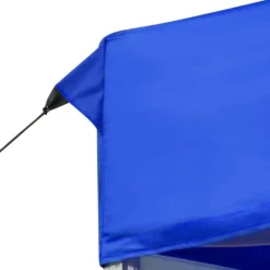 Hopfällbart partytält i aluminium 6x3 m - Perfekt för utomhusevent | Färg: Blå | Storlek: 6x3 m