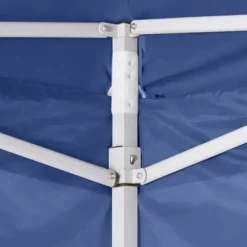 Hopfällbart partytält med 4 sidoväggar - UV- och vattenresistent | Färg: Blå | Storlek: 2x2 m
