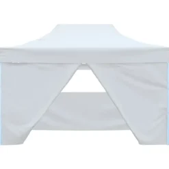 Hopfällbart partytält med 4 väggar 3x4,5 m vit - Partytält - Festtält - Home & Living