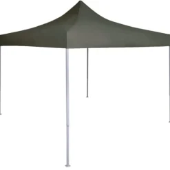 Hopfällbart partytält 2x2 m - UV- och vattenresistent | Färg: Antracit | Storlek: 2x2 m