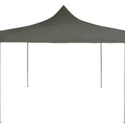 Hopfällbart partytält 2x2 m - UV- och vattenresistent | Färg: Antracit | Storlek: 2x2 m