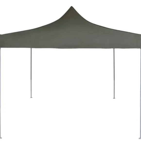 Hopfällbart partytält 2x2 m - UV- och vattenresistent | Färg: Antracit | Storlek: 2x2 m