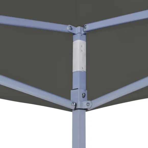 Hopfällbart partytält 2x2 m - UV- och vattenresistent | Färg: Antracit | Storlek: 2x2 m