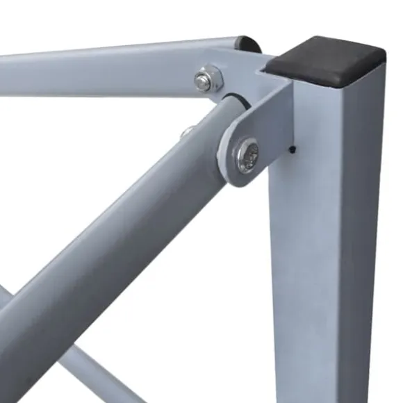 Hopfällbart partytält 2x2 m - UV- och vattenresistent | Färg: Antracit | Storlek: 2x2 m