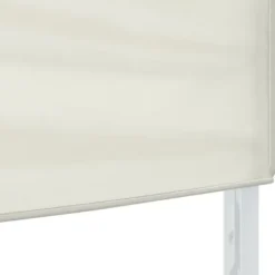 Hopfällbart partytält 2x2 m - Vattentålig och UV-skyddande | Färg: Gräddvit | Storlek: 2x2 m