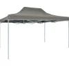 Hopfällbart partytält 3x4 m stål antracit