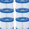 Hot Tub Filter Cartridge VI - För alla Lay-Z Spa-modeller Hawaii Miami Paris Vegas Monaco | 6 x Twin Pack (12 filter) | Använd för poolrengöring