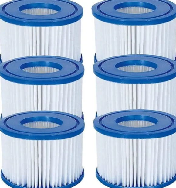 Hot Tub Filter Cartridge VI - För alla Lay-Z Spa-modeller Hawaii Miami Paris Vegas Monaco | 6 x Twin Pack (12 filter) | Använd för poolrengöring