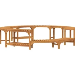 Hot Tub Omgivning av Massivt Akaciaträ | Diameter: Ø275 cm | Färg: Brun