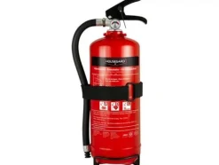 Housegard pulverslukker 2 kg - med væg/autobeslag, brandklasse ABC