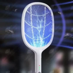 HTBE® Hushålls multifunktionsladdning Stående USB-laddning Elektrisk myggsmällare Lila ljus för att locka myggor