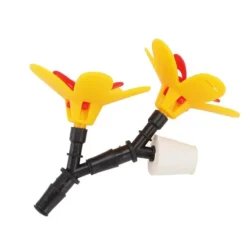 Hummingbird Feeder Kit - Dubbel blomma, hängande flaska för gör-det-själv, återvinningsblomma, för trädgårdens innergård