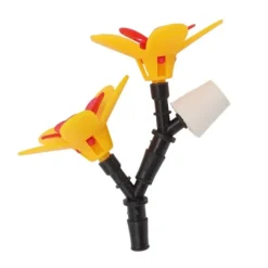 Hummingbird Feeder Kit - Dubbel blomma, hängande flaska för gör-det-själv, återvinningsblomma, för trädgårdens innergård