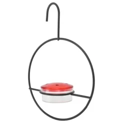 Hummingbird Feeder Vacker lätt hängande fågelmatare med 4 portar för utomhusbakgård