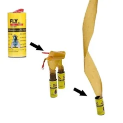 Husdjursfälla 4 rullar Sticky Eliminera flugor Insektslimfälla Papper MIL