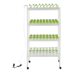 Hydroponisk odlingssats - Hydroponiskt odlingssystem - Med odlingskorgar - För hem, trädgård, kontor