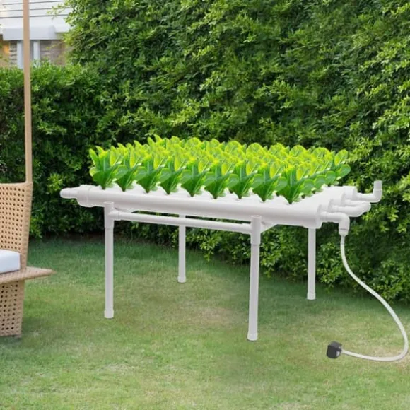 Hydroponiska förökningssystem, 4 rör, 36 planteringsplatser