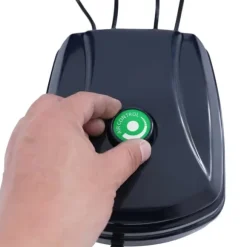 Hydroponiskt DWC odlingssystem - Komplett kit - 2×18,9 L hinkar - Luftpump 4×4 L/min - 220V 50Hz EU-plugg - PP-plast - Svart