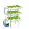 Hydroponiskt Grönsaksodlingskit, 3 Lager, 108 Växtplatser, PVC-material, Jordlös System, Kompakt Design