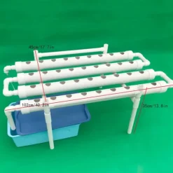 Hydroponiskt odlingskit, 36/54 plantplatser, platsbesparande design,1 Lager 36 Hål