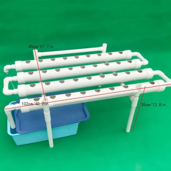 Hydroponiskt odlingskit, 36/54 plantplatser, platsbesparande design,1 Lager 36 Hål