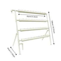 Hydroponiskt odlingskit, 36 växtplatser, vattenspump ingår,VIT