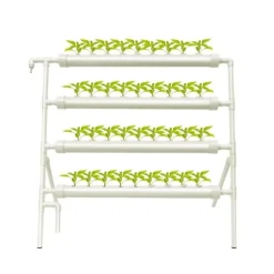 Hydroponiskt odlingskit, 36 platser, automatiskt vattensystem,VIT