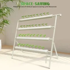 Hydroponiskt odlingskit - Rörsystem i PVC - Med 36 Odlingsplatser - Diameter 32 mm - Storlek 95×45×100 cm - Spänning 220 V/50 Hz - Utan Reservoar