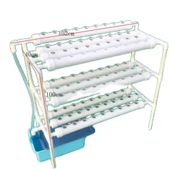 Hydroponiskt odlingskit, 3-lagers design, 90/108 plantplatser,3 Lager 90 Hål
