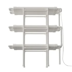 Hydroponiskt odlingskit, 3-lagers system, 108 växtplatser,VIT