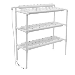 Hydroponiskt odlingskit, tre-lagers grönsaksplanterare, effektiv vattenåtervinning,VIT