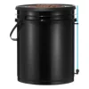 Hydroponiskt odlingssystem, 5-gallons djupvattenkultur, 30x30x38 cm, svart, PP-material