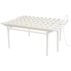 Hydroponiskt odlingssystem - Odlingskit - 54 plantplatser - Jordfri odling - För grönsaker - Vit