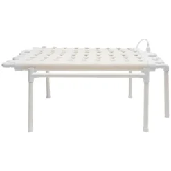 Hydroponiskt odlingssystem - 1-lagers rörsystem - 54 odlingsplatser - PVC-U - Rör Ø 6,3 cm, Hål Ø 3,2 cm - Vattensnålt - Ljusgrå