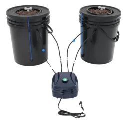 Hydroponiskt odlingssystem, djupvattenskultur, luftpump ingår,svart