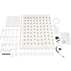Hydroponiskt odlingssystem, 3-vånings PVC-rörsystem, 90 odlingsplatser